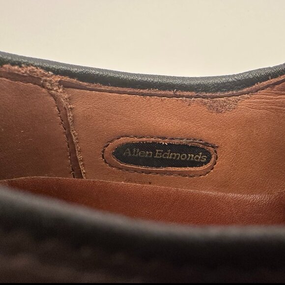 Allen Edmonds Oxford Round Toe Brown Leather Shoes Men\'s Size 9.5D 1609